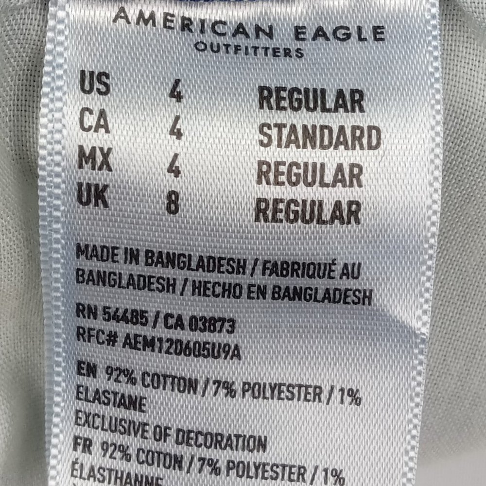 American Eagle Super Stretch Hi-Rise Jegging Shorts Size 4 - Picture 8 of 8